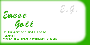 emese goll business card